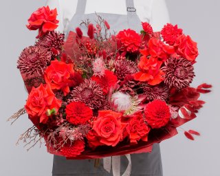 Букет цветов Огненный ритм  small - 3