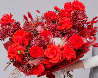 Букет цветов Огненный ритм  small - 4