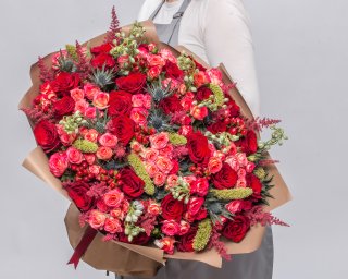 Букет цветов Красный бархат  small - 2