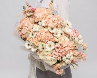 Букет цветов Нежный латте  small - 2