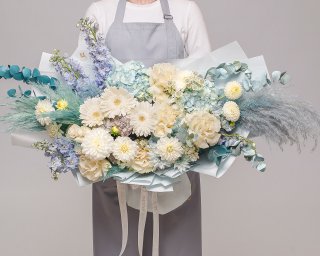 Букет цветов Ледяной шелк  small - 2
