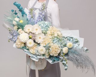Букет цветов Ледяной шелк  small - 3