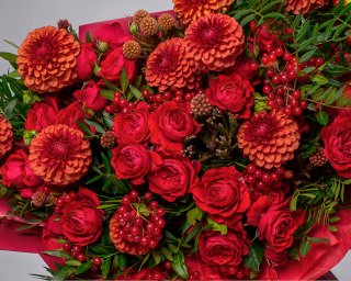 Букет цветов Рубиновый сад  small - 4