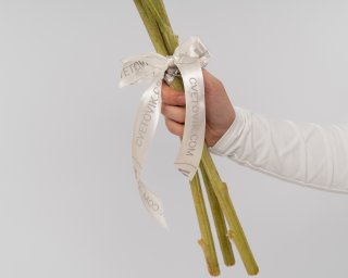 Букет из 3 подсолнухов под ленту  small - 4