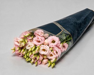 Пачка из 10 розовых эустом  small - 2