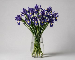 Пачка из 15 синих ирисов  small - 3
