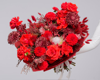 Букет цветов Огненный ритм  small - 1