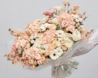 Букет цветов Нежный латте  small - 1