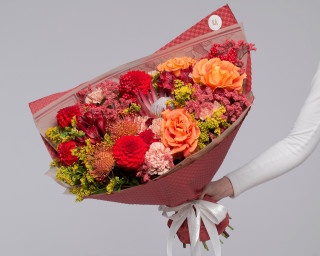 Букет цветов Янтарный всплеск  small - 1