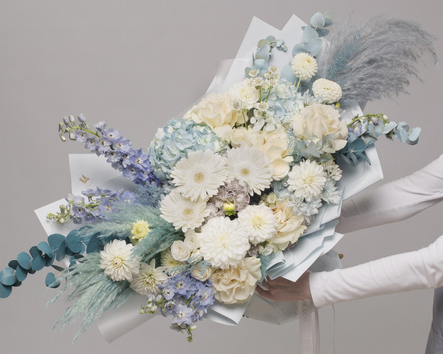 Букет цветов Ледяной шелк  - 1